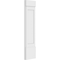 Ekena Millwork Flat Panel PVC Pilaster w/Standard Capital & Base, 12"W x 48"H x 2"P PILP12X048FP01-2 - alternate 4